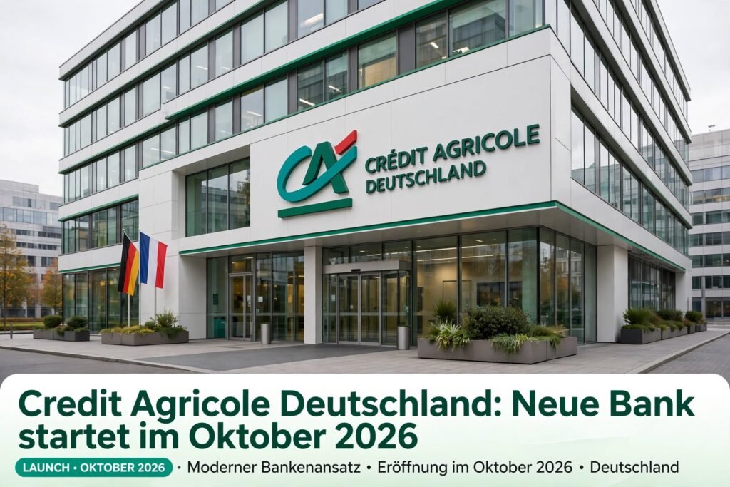 Crédit Agricole Deutschland Neue Bank startet im Oktober 2026