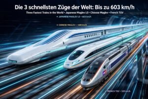 Die 3 schnellsten Züge der Welt Bis zu 603 kmh