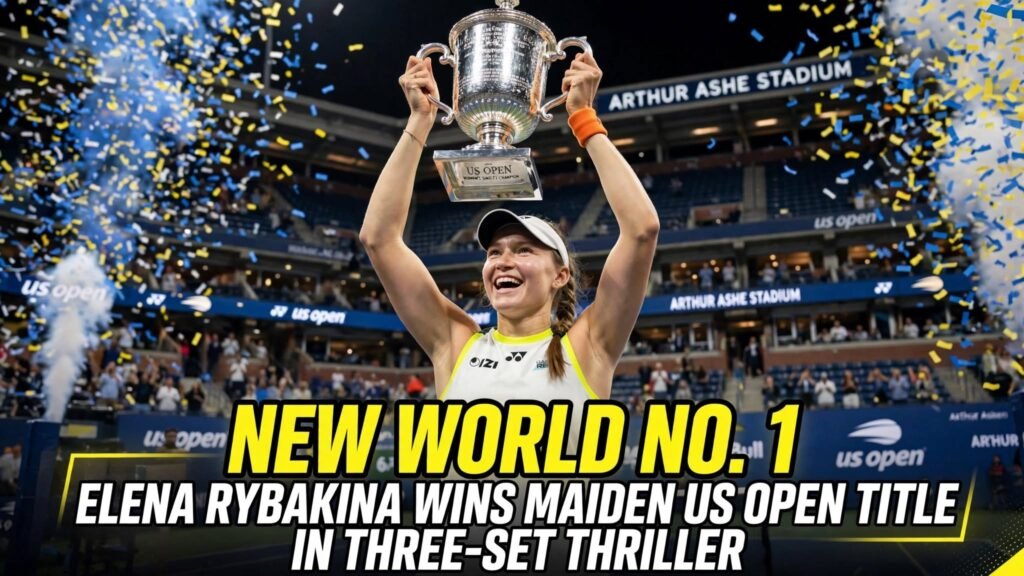Elena Rybakina US Open Erste Titel und neue Nummer 1