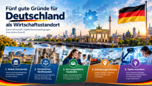 Fünf gute Gründe für Deutschland als Wirtschaftsstandort