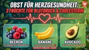 Obst für Herzgesundheit 3 Früchte für Blutdruck & Cholesterin
