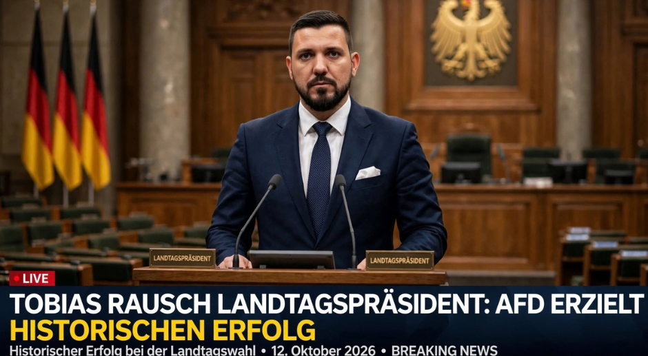 Tobias Rausch Landtagspräsident: AfD erzielt historischen Erfolg