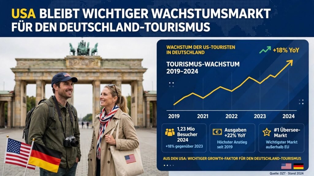 US-Reisende Deutschland: USA bleibt wichtiger Wachstumsmarkt