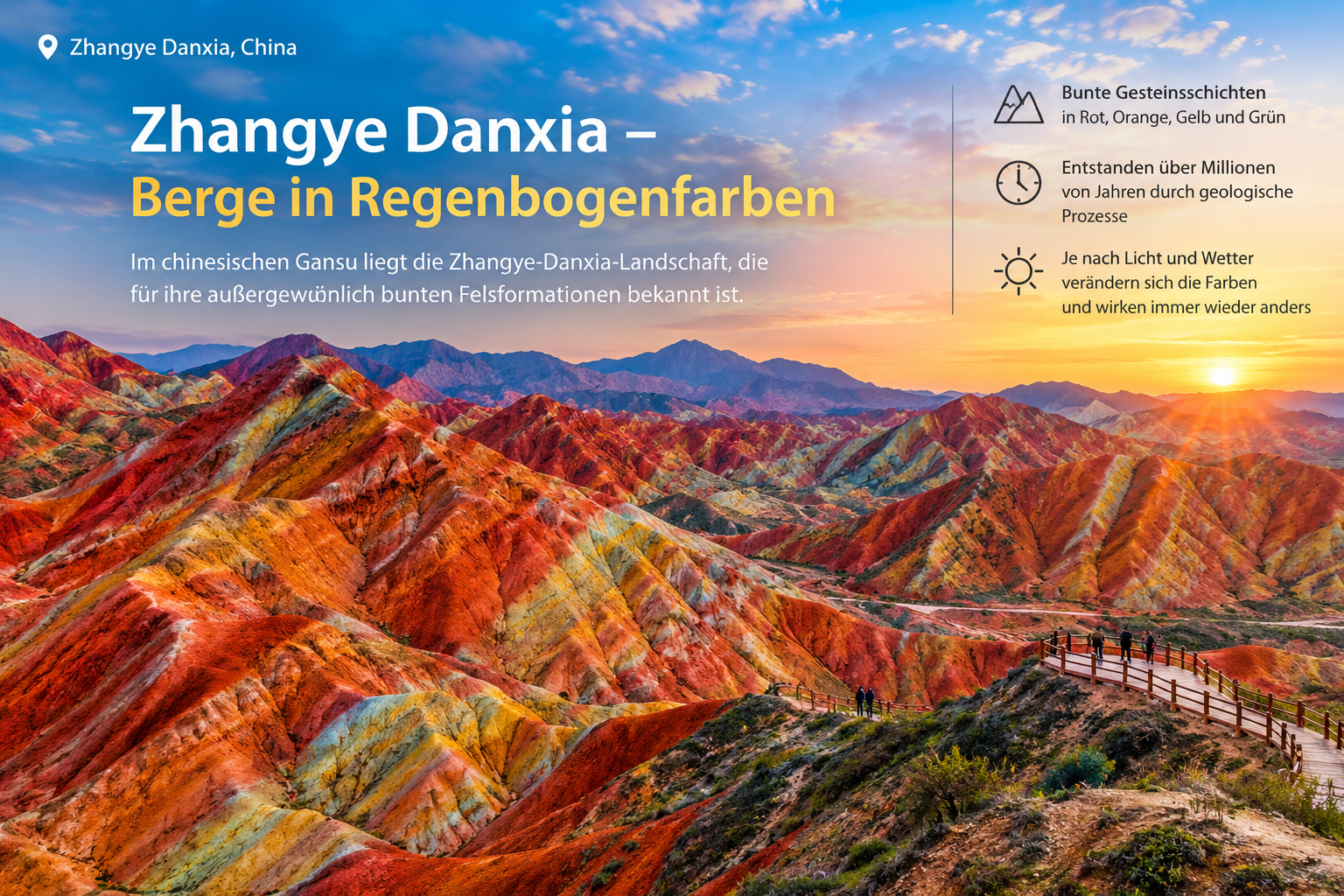 Zhangye Danxia – Berge in Regenbogenfarben